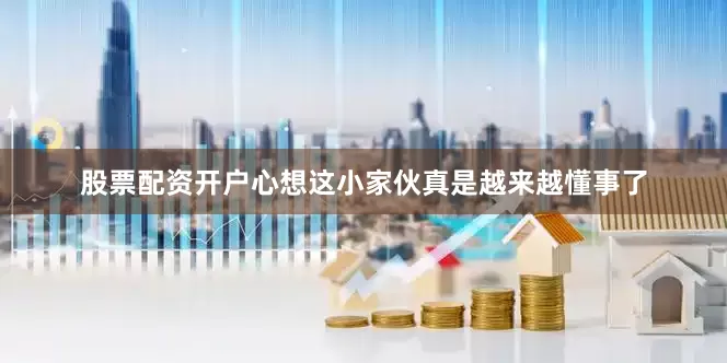 股票配资开户心想这小家伙真是越来越懂事了